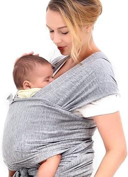 Other Baby Wrap Carrier Nursing Cover Blanket For Newborn And Infant Gray on Amazon.ae - Price Tracker