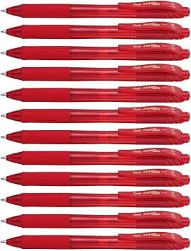 Energel Pentel -X Retractable Liquid Gel Pen (0.7Mm) Metal Tip, Red Ink, Box of 12 (Bl107-B) on Amazon.sa - Price Tracker