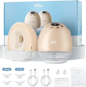 Bear Breast Pump Hands Free, Wearable Electric Breastfeeding Pumps Portable, 4 Modes 9 Levels with Leak Proof Flange, Quiet Lightweight to On The Go, 2 Packs on Amazon.ae - Price Tracker