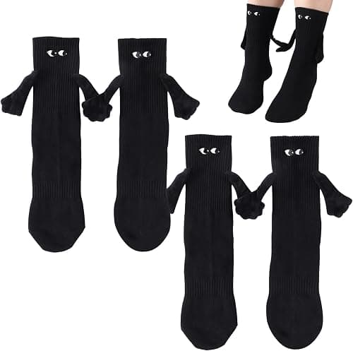 Couple Holding Hands Socks, Funny Magnetic Hand Socks, Unisex Mid Tube Couples, Holiday Couple, Gift, Comfortable & Durable on Amazon - Best Deal Finder