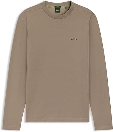 BOSS Men's Long Sleeve Stretch Cotton T-Shirt with Contrast Logo on Amazon.ae - Price Tracker