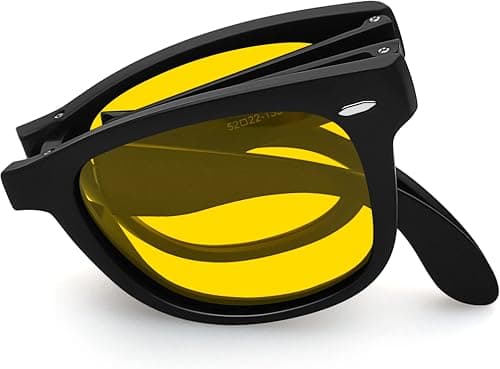 Joopin Square Folding Sunglasses for Men Women UV400 Protection Driving على أمازون - دليلك لأفضل العروض