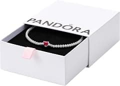 Pandora Timeless Sterling Silver Heart Tennis Bracelet with Red Crystal and Clear Cubic Zirconia - Amazon.sa Price Tracker