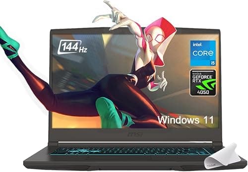 MSI (Upgraded) Thin 15 Gaming Laptop, 15.6" FHD Thin Bezel IPS 144Hz, Intel Octa-core i5-13420H (Beats i7-11800H), GeForce RTX 4050, USB-C, Windows 11, w/Mouse Pad(32GB RAM | 1TB PCIe SSD) on Amazon.ae - Price Tracker