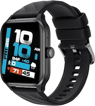 Weofly Active Smart Watch for Men & Women, Bluetooth Calling, Fitness & Heart Rate Tracker, IP67 Waterproof, Long Battery Life, Compatible with Android & iOS – Black on Amazon.ae - Price Tracker