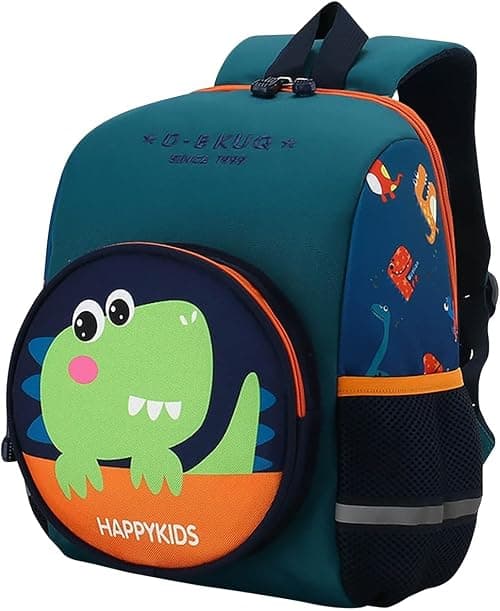 URbazaar School Bags Kids Backpack Toddler School Bag with Detachable Pencil Pouch Blue Cartoon Dino Print, M على Amazon.ae - متتبع الأسعار