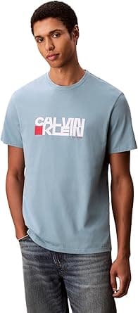 Calvin Klein mens Ss 30s Eu Ck Redbox Graphic Tee Lv04rd814g T-Shirts (pack of 1) on Amazon.ae - Price Tracker