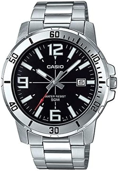 Casio watch men analog brown dial stainless steel on Amazon.sa - Price Tracker