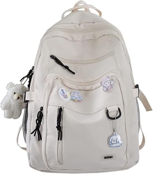 Cute Aesthetic Backpacks, School Backpack Teen Lightweight College Daypack for Teens Girls Women Students on Amazon.ae - Price Tracker