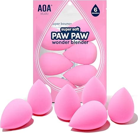 AOA STUDIO Collection Makeup Sponge Set Makeup Blender Latex Free and High-definition Set of 6 Makeup Blender For Powder Cream and Liquid, Super Soft Wonder Blender Beauty Cosmetic on Amazon.ae - Price Tracker