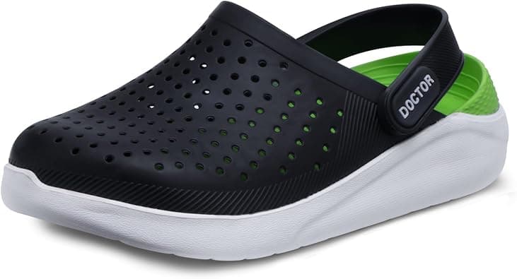 DOCTOR EXTRA SOFT Men's Classic Ultra Soft Clogs/Sandals with Adjustable Back Strap for Adult| Comfortable & Lightweight| Stylish & Anti-Skid|Indoor & Outdoor Waterproof Casual Mules Gents/Boys D-530 on Amazon.ae - Price Tracker