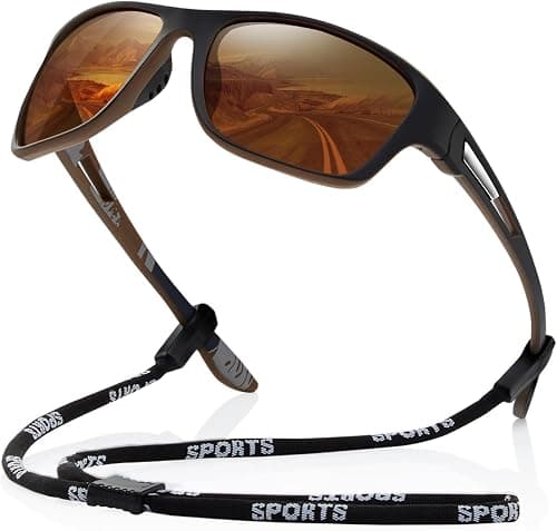 suoso Polarized Sports Sunglasses for Men: UV400 Protection Glasses Womens Wrap Around Goggles for Driving Fishing on Amazon - Best Deal Finder
