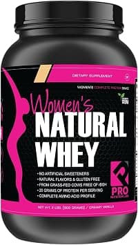 Pro Nutrition Labs Whey Protein Powder for Women - Supports Lean Muscle - Low Carb - Gluten Free - Grass Fed & rBGH Hormone Free (Creamy Vanilla, 2 lb) on Amazon - Best Deal Finder