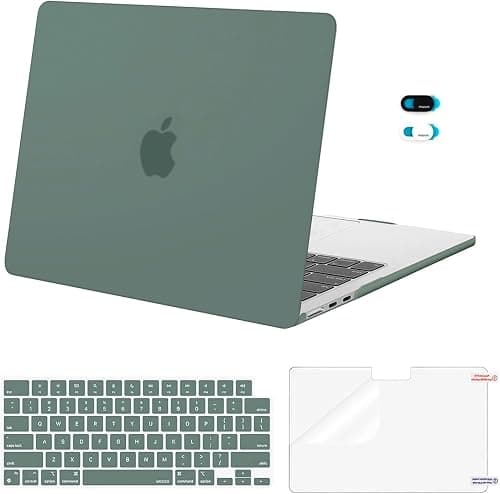 MOSISO Compatible with MacBook Air 13 inch Case 2026, Emerald Green on Amazon.ae - Price Tracker