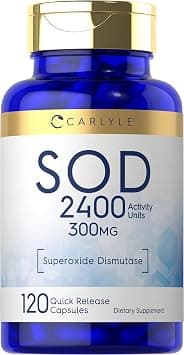 Carlyle S.O.D. Supplement Capsules | 300mg | 120 Count | Superoxide Dismutase | Non-GMO and Gluten Free on Amazon.ae - Price Tracker