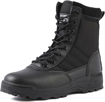 usa Tactical Military Boots Men Boots Special Force Desert Combat Army Boots Outdoor Hiking Boots Ankle Shoes Men Work Safty Shoes Color : Black High Shoe, 45 EU on Amazon.ae - Price Tracker