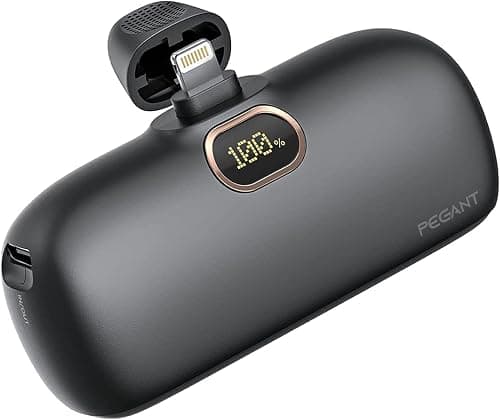 PEGANT 5000mAh Mini Power Bank with 18W PD3.0 Fast Charging, Compact and Portable Charger Small External Powerbank Battery, Compatible with iPhone, iPad, AirPods, MacBook (Black) on Amazon.ae - Price Tracker