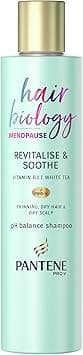 Pantene Revitalize & Soothe Menopause Shampoo, Hair Thickening Shampoo, 250ml, For Dry Hair And Scalp, Helps densify Thinning Hair, Vitamin B3 & White Tea, Hair Thickening Products For Women on Amazon.ae - Price Tracker