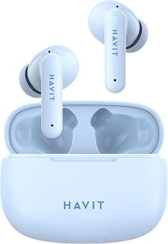 Havit True Wireless Bluetooth V5.1 Earbuds with HiFi stereo, deep bass, 10mm driver, dual microphones with ENC for clear calls, 20 hours playback, smart touch control, and For iOS/Android (Blue). on Amazon.ae - Price Tracker