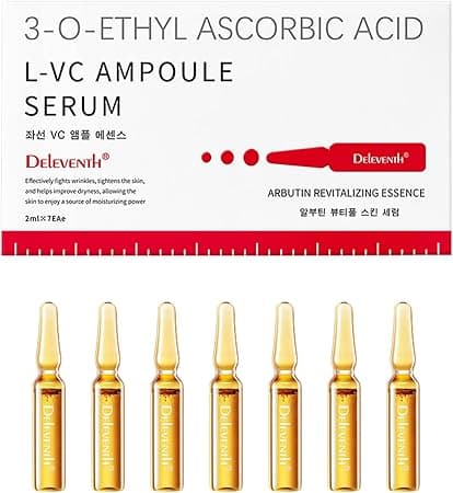 DEleventh Korean Brand Vitamin C Ampoule Serum 2ml × 7EAe / with Niacinamide (Vitamin B3) & Pro-Xylane, Anti-Aging, Brighten, Hydrate, and Smooth Skin, Creates a Radiant, Youthful Complexion on Amazon.ae - Price Tracker