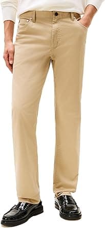 Tommy Hilfiger mens Causal Five Pocket Pants With Stretch in Straight Fit Casual Pants (pack of 1) on Amazon.ae - Price Tracker