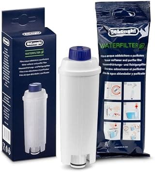 De'Longhi Water Filter, Purifier & Sweetener, Reduces Limescale, Filters Contaminants, Improves Coffee Flavor, Easy Installation, Lasts Up to 2 Months, Suitable for All Coffee Machines DLSC002 on Amazon - Best Deal Finder