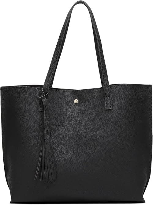 Dreubea womens Soft Faux Leather Tote Shoulder Bag Casual (pack of 1) على Amazon.ae - متتبع الأسعار