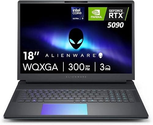 Dell Alienware 18 Area-51 Gaming Laptop 18" 2.5K WQXGA Anti-Glare Display (Intel Ultra 9 275HX, GeForce RTX 5090, 64GB DDR5, 2TB PCIe SSD, Wi-Fi 7, Backlit KYB, Bluetooth 5.4, Windows 11 Home) on Amazon.ae - Price Tracker