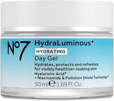 No7 HydraLuminous+ Hydrating Day Gel Moisturizer, 1.69 Fl Oz على Amazon.ae - متتبع الأسعار