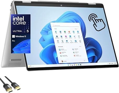 HP Envy 2-in-1 Laptop, 16" WUXGA IPS Wide Ultra Touchscreen Display, Intel Core Ultra 5 125U (Up to 4.3GHz), 16GB DDR5, 512GB PCIe SSD, TB 4, WiFi 6E, Bluetooth, Webcam, PDG HDMI Cable, Win 11 Pro على Amazon.ae - متتبع الأسعار