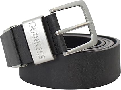 Guinness Official Full Grain Leather Belt for Men – Heavy-Duty Black Leather with Double Stitching & Metal Buckle – Genuine Branded Gift on Amazon.ae - Price Tracker