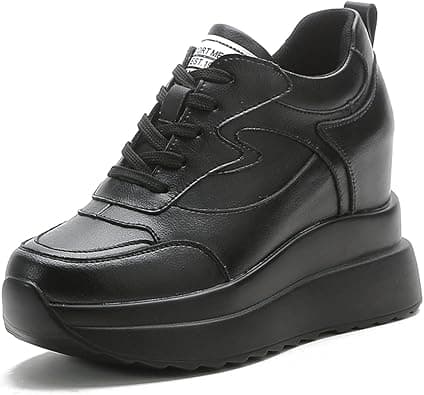 Women's Trainers with Wedge Heel 10 cm Platform Casual Shoes Fashion Wedges Trainers Comfortable Non-Slip Trainers on Amazon.ae - Price Tracker