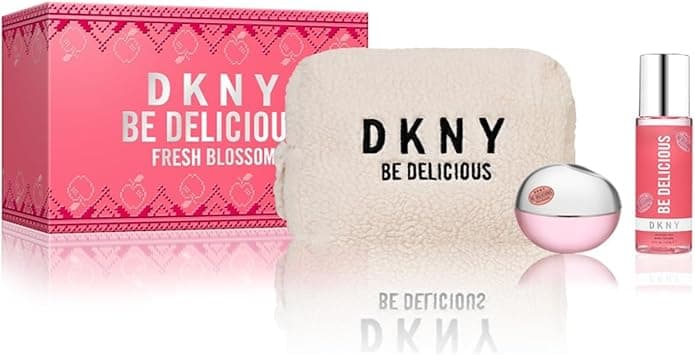DKNY Be Delicious Fresh Blossoom Gift Set for Women - Eau de Parfum 100ml + Body Spray 125ml + Travel Bag - Floral Fragrance, Ideal for Daily Use on Amazon.ae - Price Tracker
