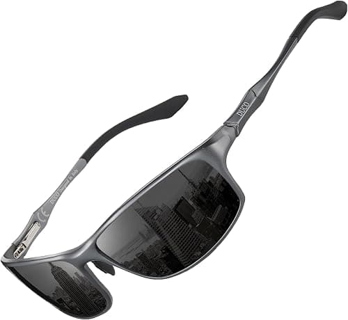 DUCO Polarized Sunglasses for Men 100% UV400 Protection Metal Frame Driving Men's Sun Glasses 8201 on Amazon - Best Deal Finder