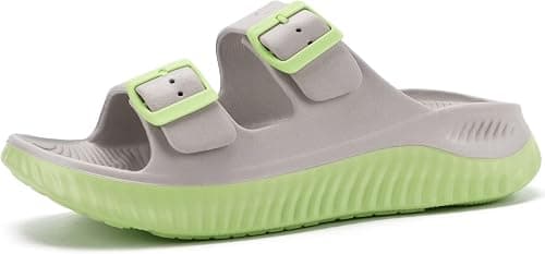 KuaiLu Womens Recovery Sandals With Comfortable Plantar Fasciitis Arch Support, Orthotic Adjustable Thick Cushion Sport Slides Reduces Stress on Feet, Joints & Back Post-Exercise على Amazon.ae - متتبع الأسعار