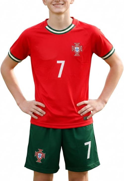 OVERS Portugal Football Jersey Set for Kids, Youth & Men – Short Sleeve Soccer Shirt & Shorts, Breathable Quick-Dry Uniform for Match. on Amazon.ae - Price Tracker