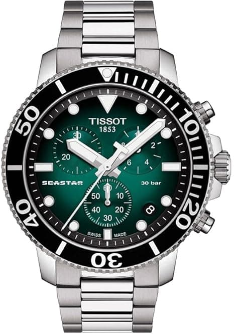 Tissot Seastar GTS QTZ CHR SS GR IND, Grey, Quartz Movement on Amazon.ae - Price Tracker