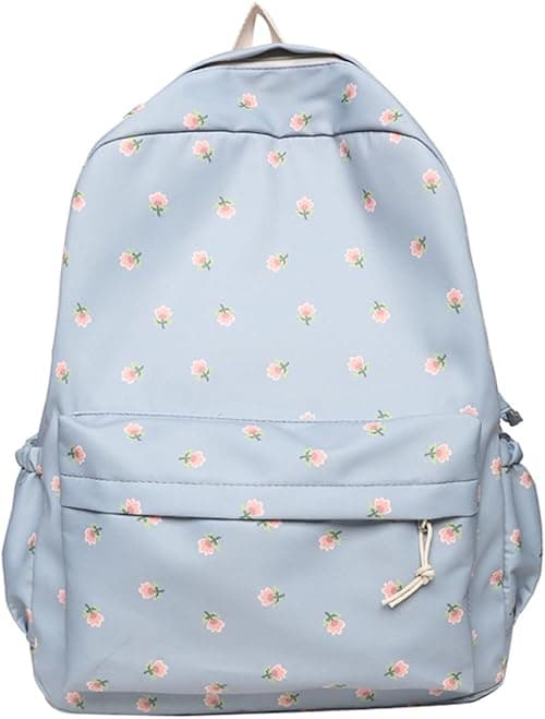 2024 Kawaii Floral Print Backpack with Pendant Preppy Backpack Cottagecore Bag Coquette Aesthetic Backpack Daypack on Amazon.ae - Price Tracker