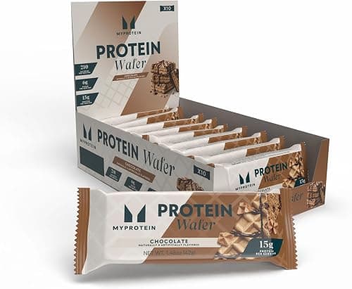 Myprotein Crispy Protein Wafers | 15g Protein | Box of 10 | Chocolate | High Protein Snack Bar | Milk & Whey Isolate | Low Sugar on Amazon - Best Deal Finder