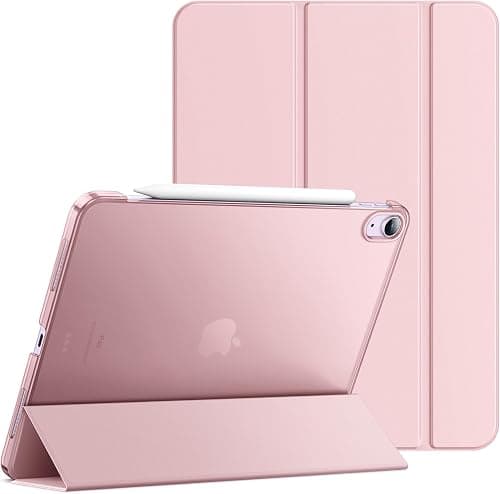 JETech Case for iPad Air 11" M4/M3/M2 & iPad Air 5/4 10.9", Pink | Cover for iPad Air 11" (2026-2024) & Air 5/4 10.9" (2022/2020), Translucent Back, Tri-Fold Stand, Auto Wake/Sleep على Amazon.ae - متتبع الأسعار