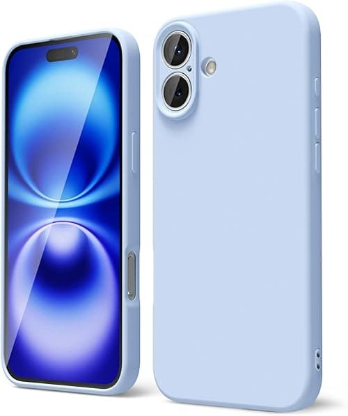 oakxco iPhone 16 Case Liquid Silicone Slim Slim Soft TPU Rubber Gel Case Simple Protective Case for Women Girls Matte Solid Color Appearance Light Blue on Amazon.ae - Price Tracker