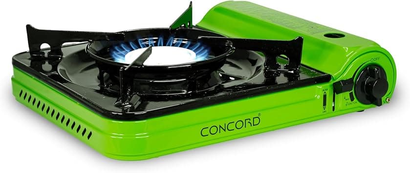 CONCORD Portable Gas Stove for Camping & Outdoor Use, Lightweight Gas Cooker, Green, 1.4 kg on Amazon.ae - Price Tracker