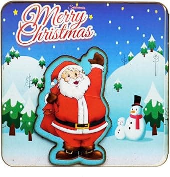 Santa Fridge Magnet - Festive 9x9 cm Kitchen Decoration | Best Fridge Magnet, Magnet for Fridge Door, Souvenir Fridge Magnets on Amazon - Best Deal Finder
