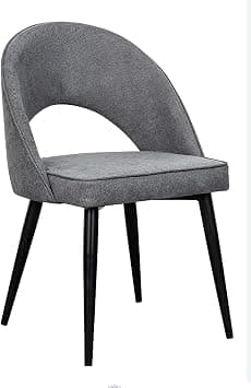 LANNY Dining Room/Restaurant Chair/Hotel chair/Office Visitor Chair/Modern Medium Back Luxury Fabric Dining Chair (grey) على Amazon.ae - متتبع الأسعار