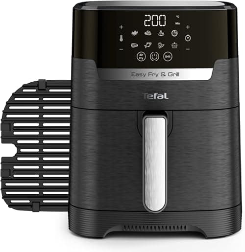Tefal EasyFry Precision 2-in-1 Digital Air Fryer and Grill 4.2 Litre Capacity 8 Programs inc Dehydrator Black EY5058, 1550W on Amazon - Best Deal Finder