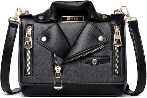 Sfly Women Satchel Chain Strap Shoulder Bag Leather Crossbody Handbags Ladies Evening Clutch Purse Unique Cute Jacket Bag على أمازون - دليلك لأفضل العروض