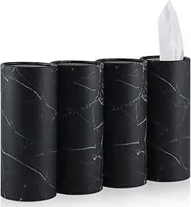 SINGARO Car Tissue Holder, 4 Pack Car Cup Holder Facial Tissues with Kleenex Travel Tissue Bag, Quick and Convenient Flower Combination Car Tissue Box(4 Canisters/200 Tissues) Black on Amazon.ae - Price Tracker