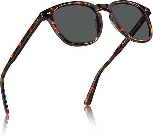 CARFIA Retro Cool Acetate Polarized Sunglasses for Men UV Protection, Outdoor Fashion Driving Eyewears Male Square Sunnies على أمازون - دليلك لأفضل العروض