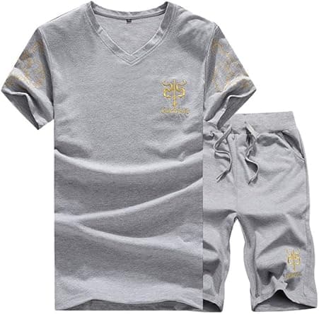 PASOK Men's Casual Tracksuit Full Zip Running Jogging Athletic Sports Jacket and Pants Set on Amazon.ae - Price Tracker