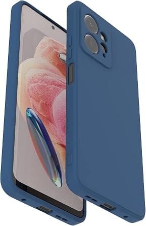 Silicone Case for Xiaomi Redmi Note 12 4G, Liquid Gel Rubber Bumper Case with Soft Microfiber Lining Cushion Slim Hard Shell Shockproof Protective Cover for Redmi Note 12 4G (Blue) on Amazon.ae - Price Tracker
